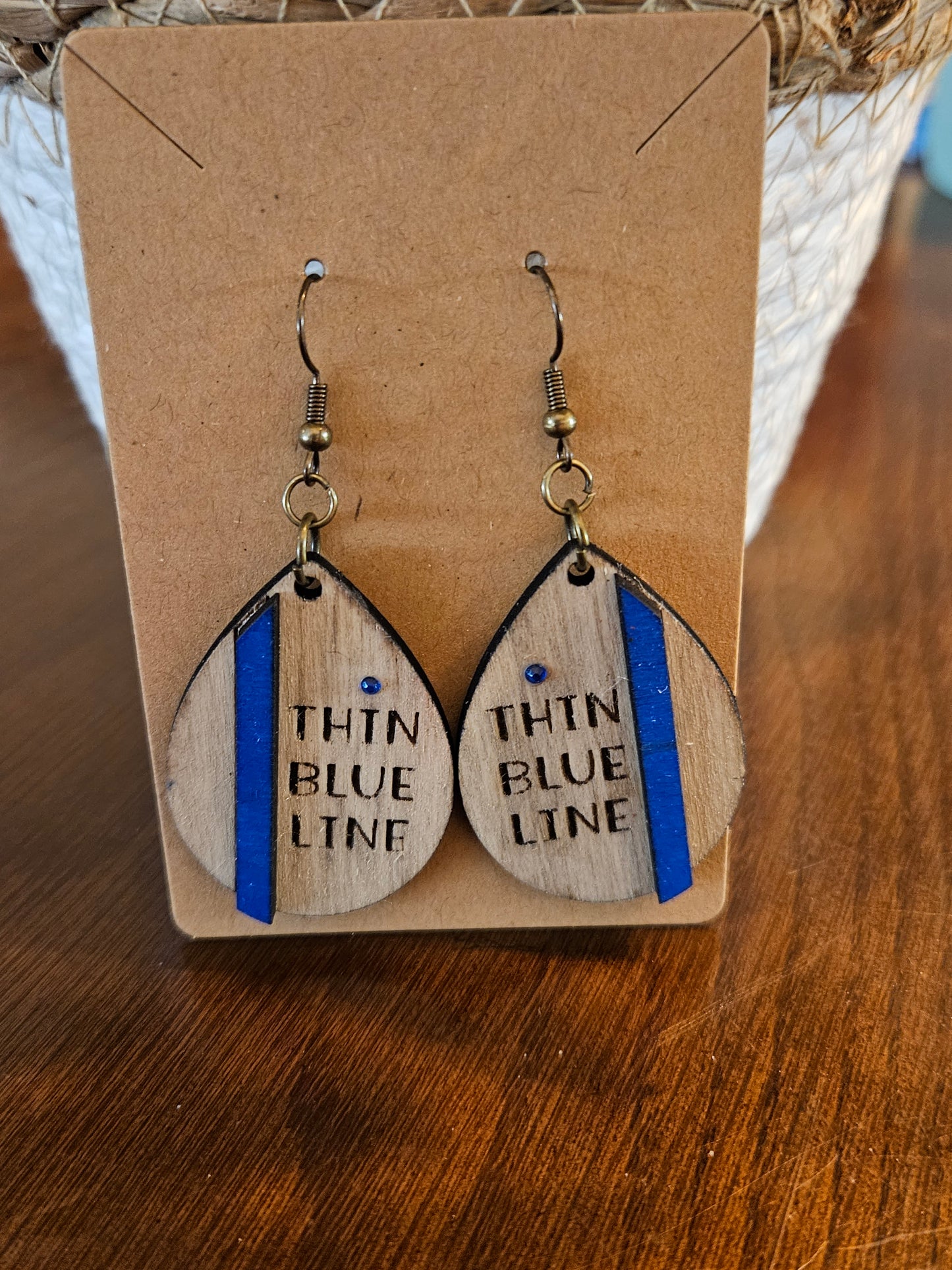 Earrings- Thin Blue Line