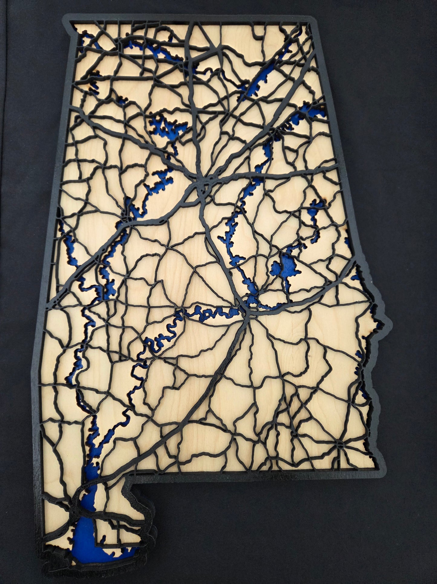 Alabama lakes and highways