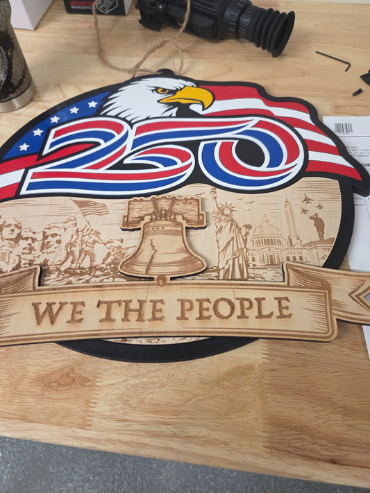 250 We The People door hanger