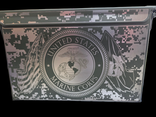 Ammo Can 50 Cal USMC with camo