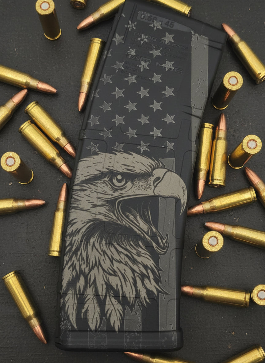 Pmag- American flag with eagle