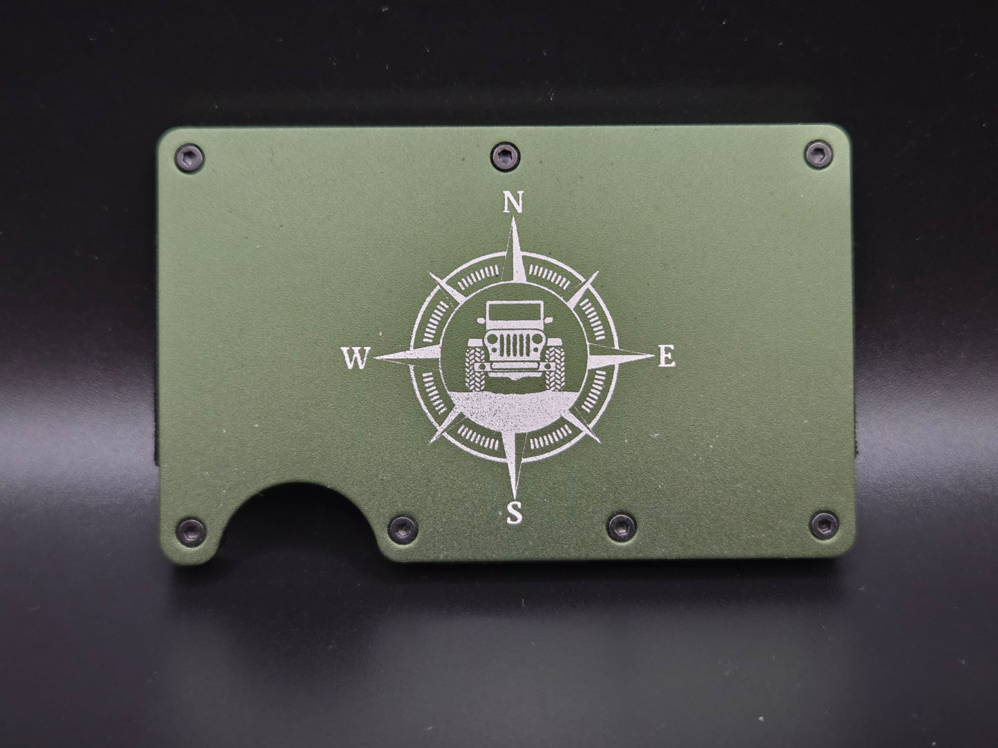 Wallet- Compass with Jeep